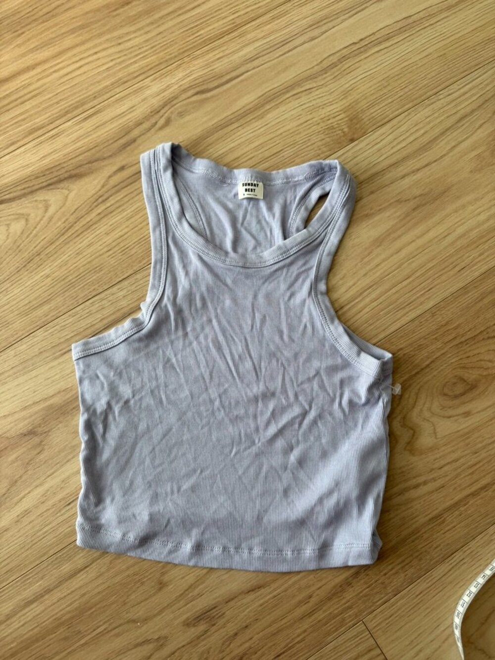 Sunday Best Ribbed Racerback Tank Top Size Small - Picture 3 of 8
